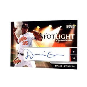 2006 Upper Deck Ovation Spotlight Signatures Daniel Cabrera SS DC Autograph
